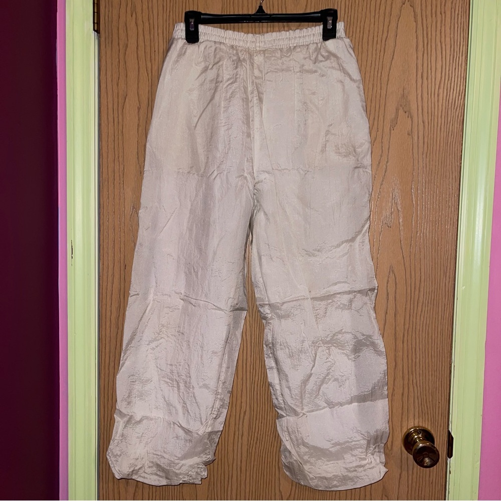 White Nylon Pants